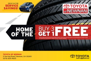 Toyota of Newnan - Buy 3 Tires get 1 Free
